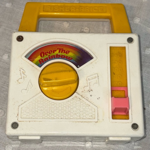 Vintage 1981 FISHER PRICE Over the Rainbow Radio Music Box Toy WORKS Windup - Picture 2 of 9